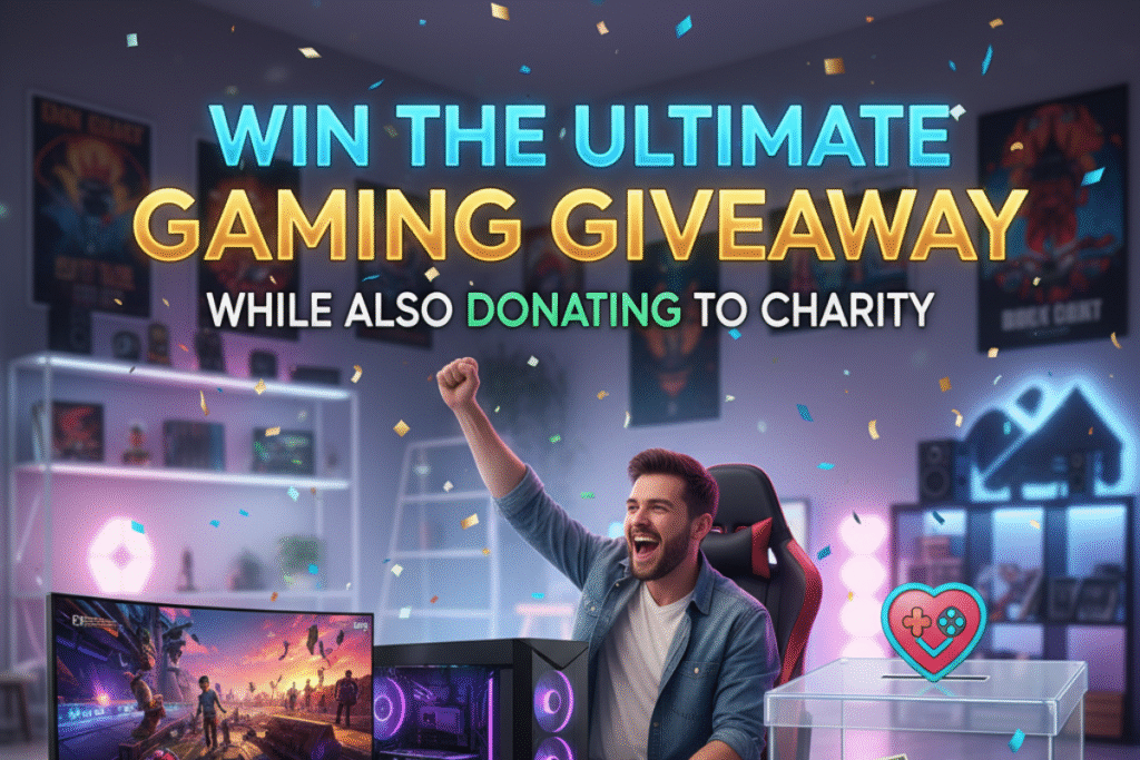 Win the Ultimate Gaming Giveaway While Also Donating to Charity gaming giveaway