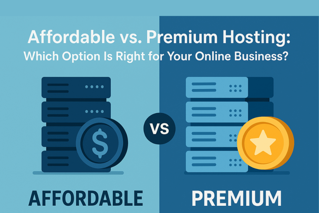 Affordable vs. Premium Hosting: Which Option Is Right for Your Online Business? affordable hosting